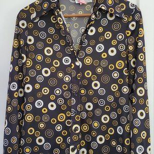 Act III 1970s polyester circle top